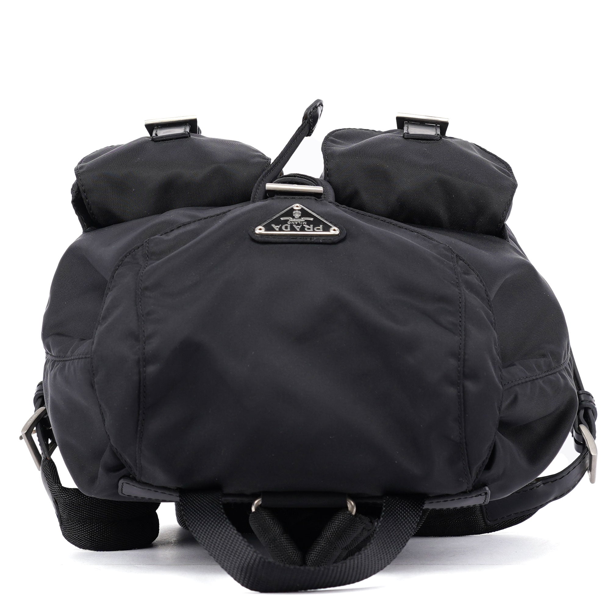 B6677 Black Nylon Backpack