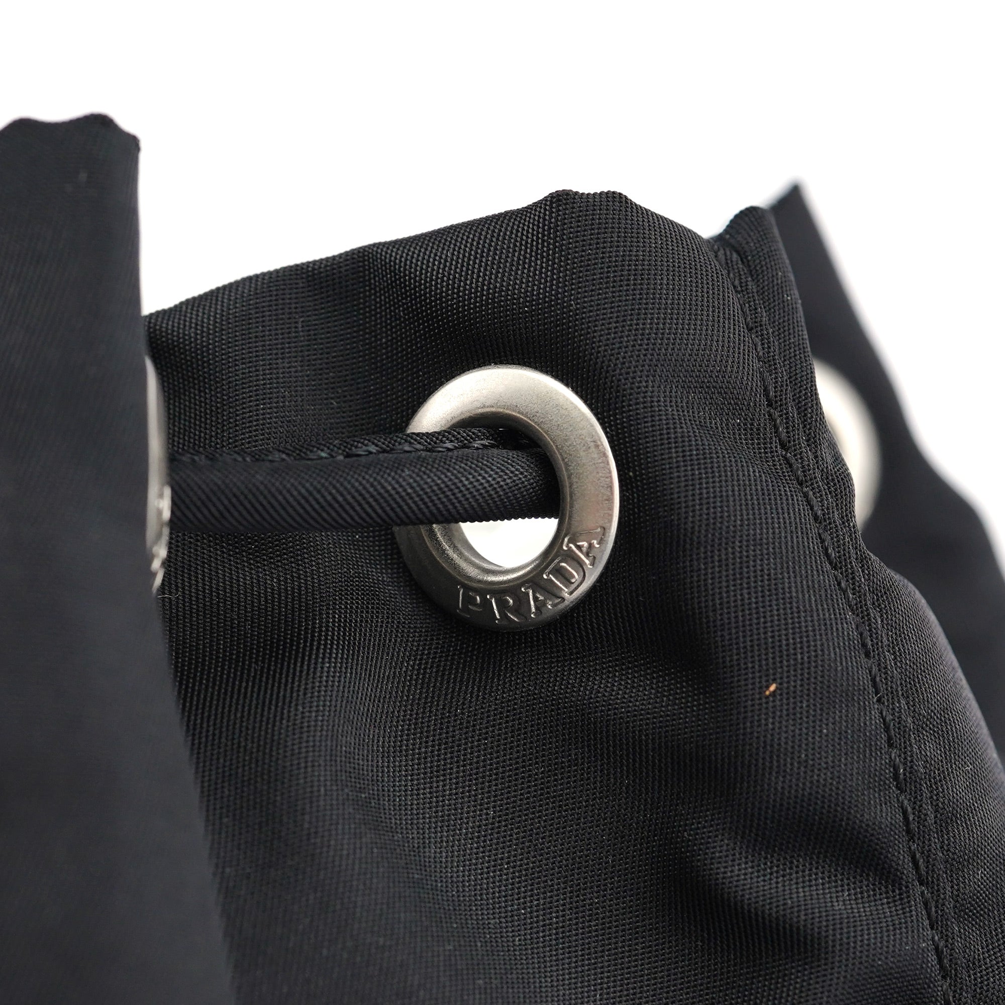 B6677 Black Nylon Backpack