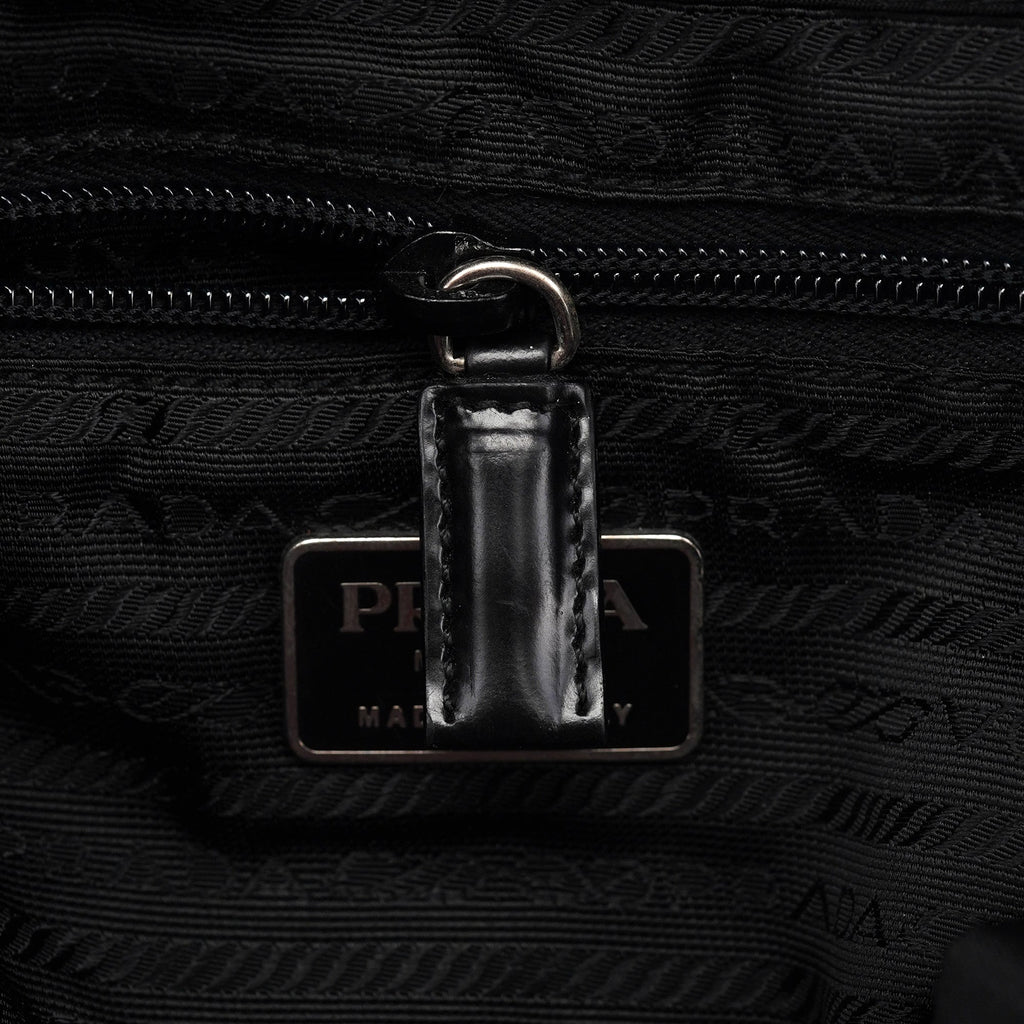 B6677 Black Tessuto Vela Backpack