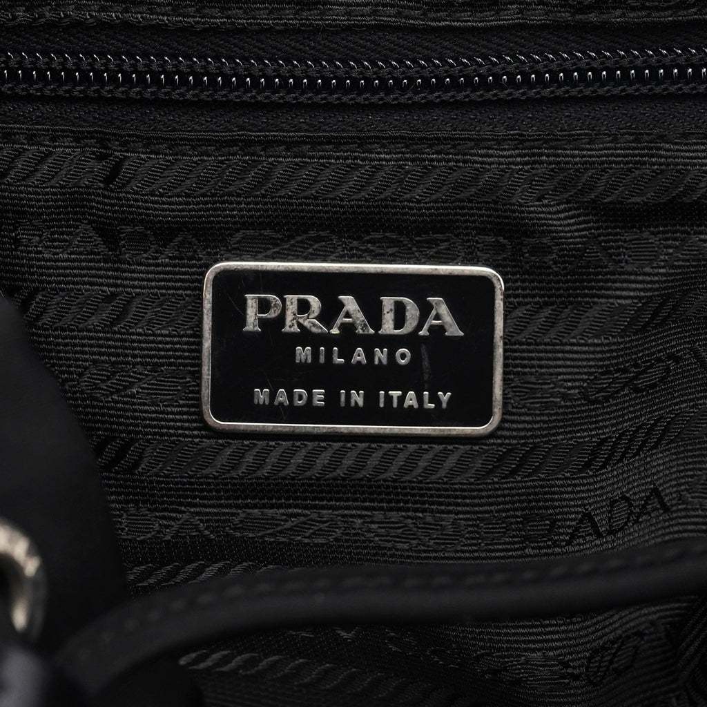 B6677 Black Tessuto Vela Backpack