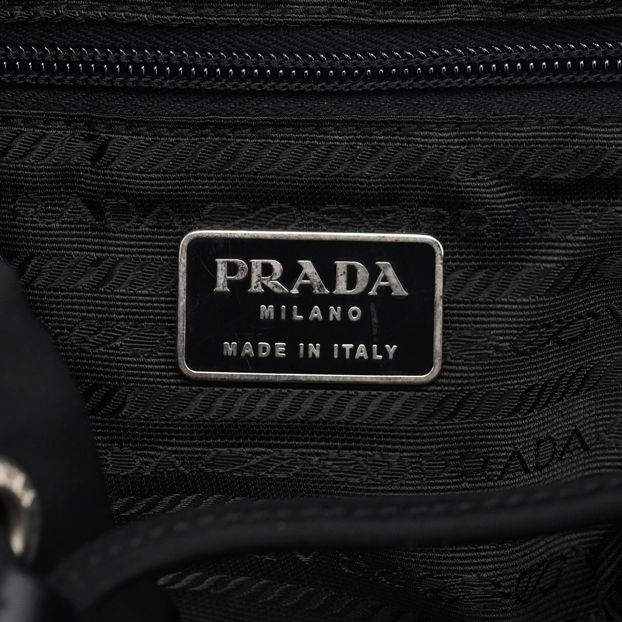 B6677 Black Tessuto Vela Backpack
