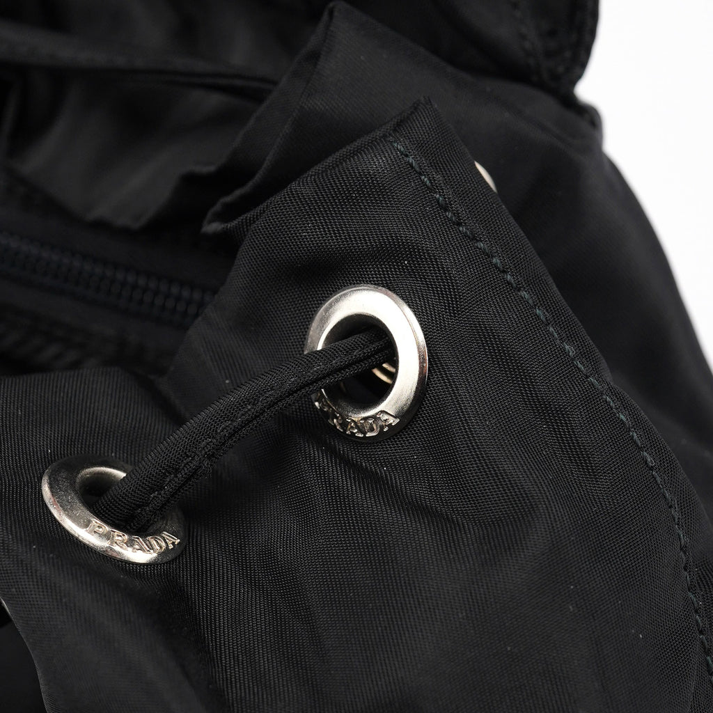 B6677 Black Tessuto Vela Backpack