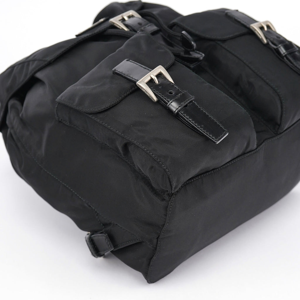 B6677 Black Tessuto Vela Backpack