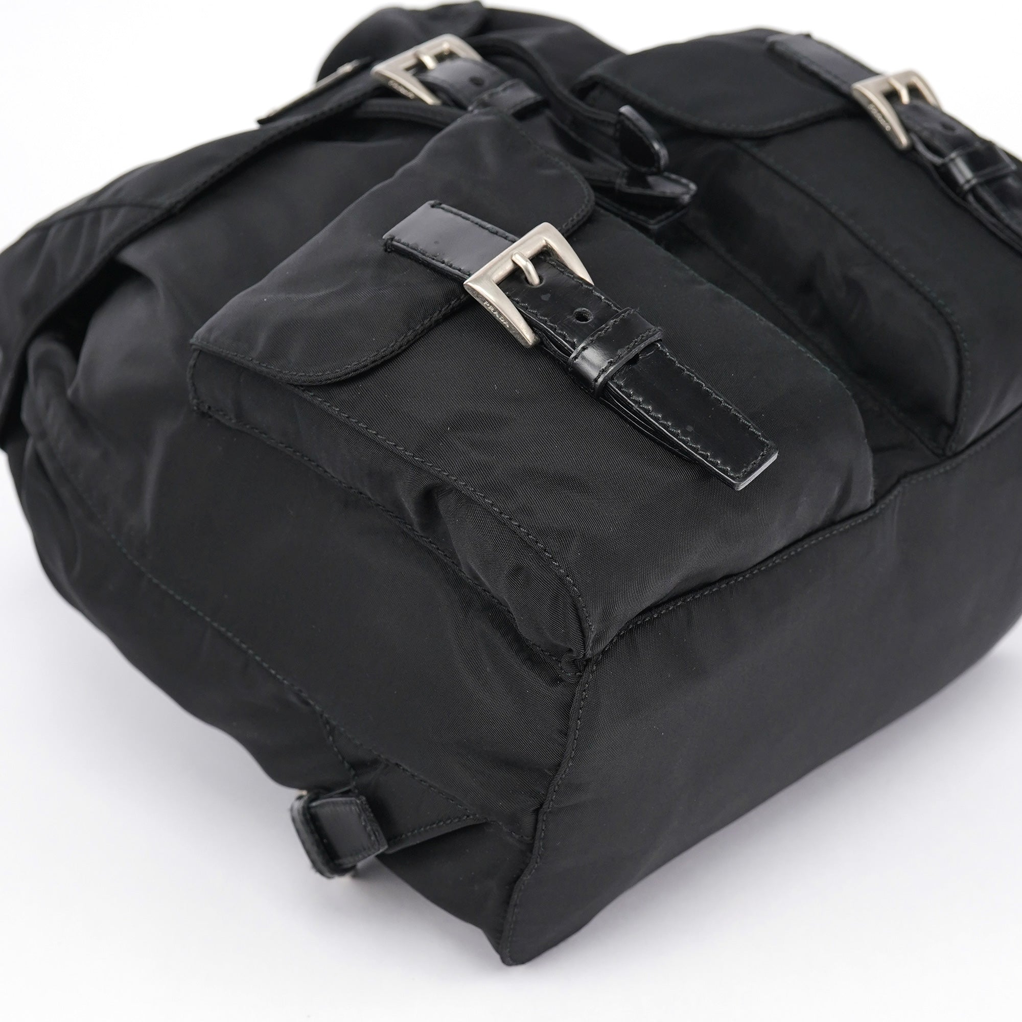 B6677 Black Tessuto Vela Backpack