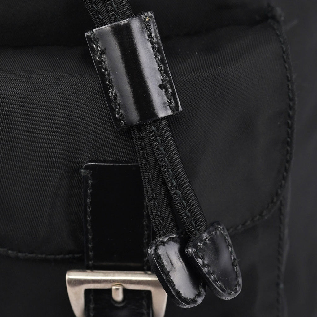 B6677 Black Tessuto Vela Backpack