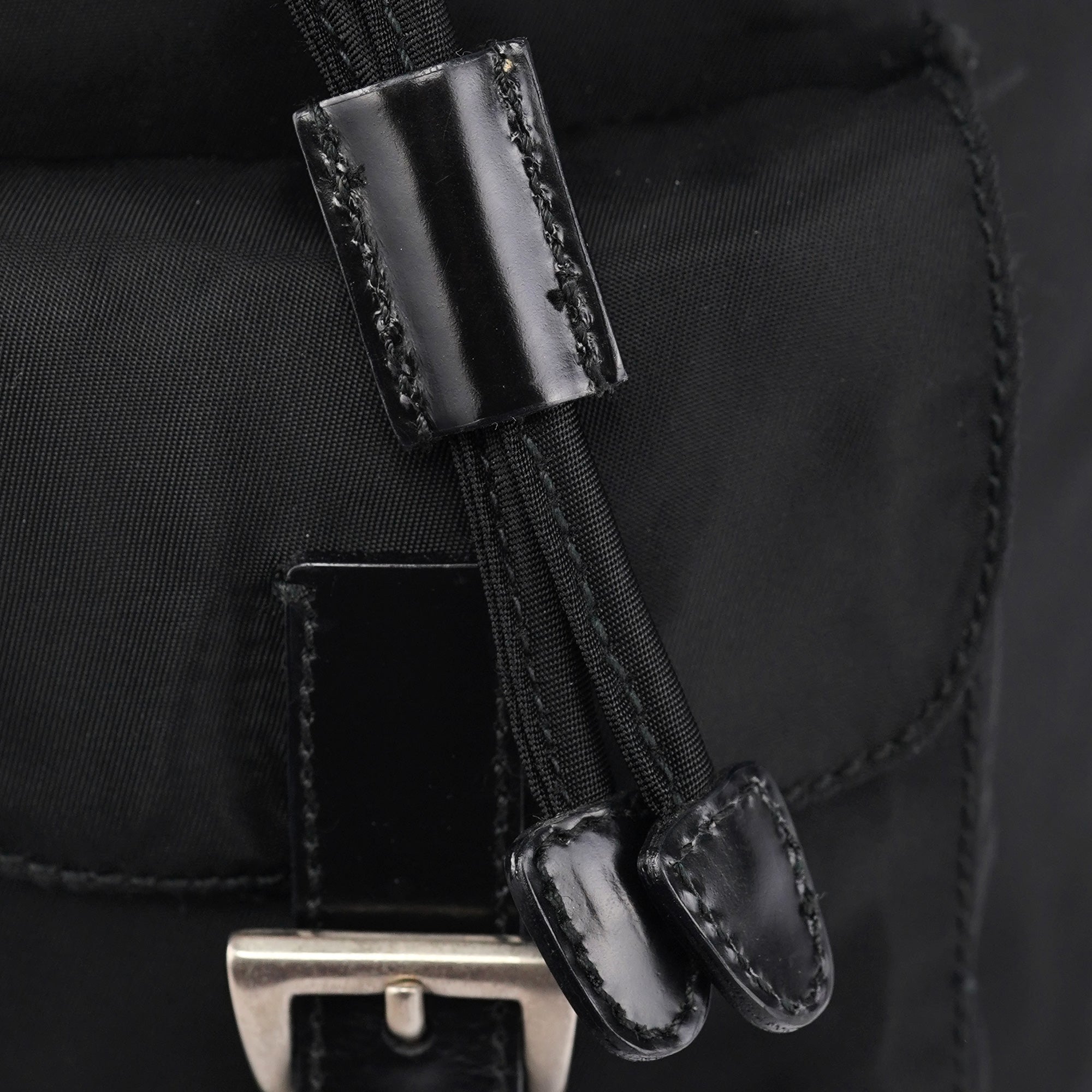 B6677 Black Tessuto Vela Backpack
