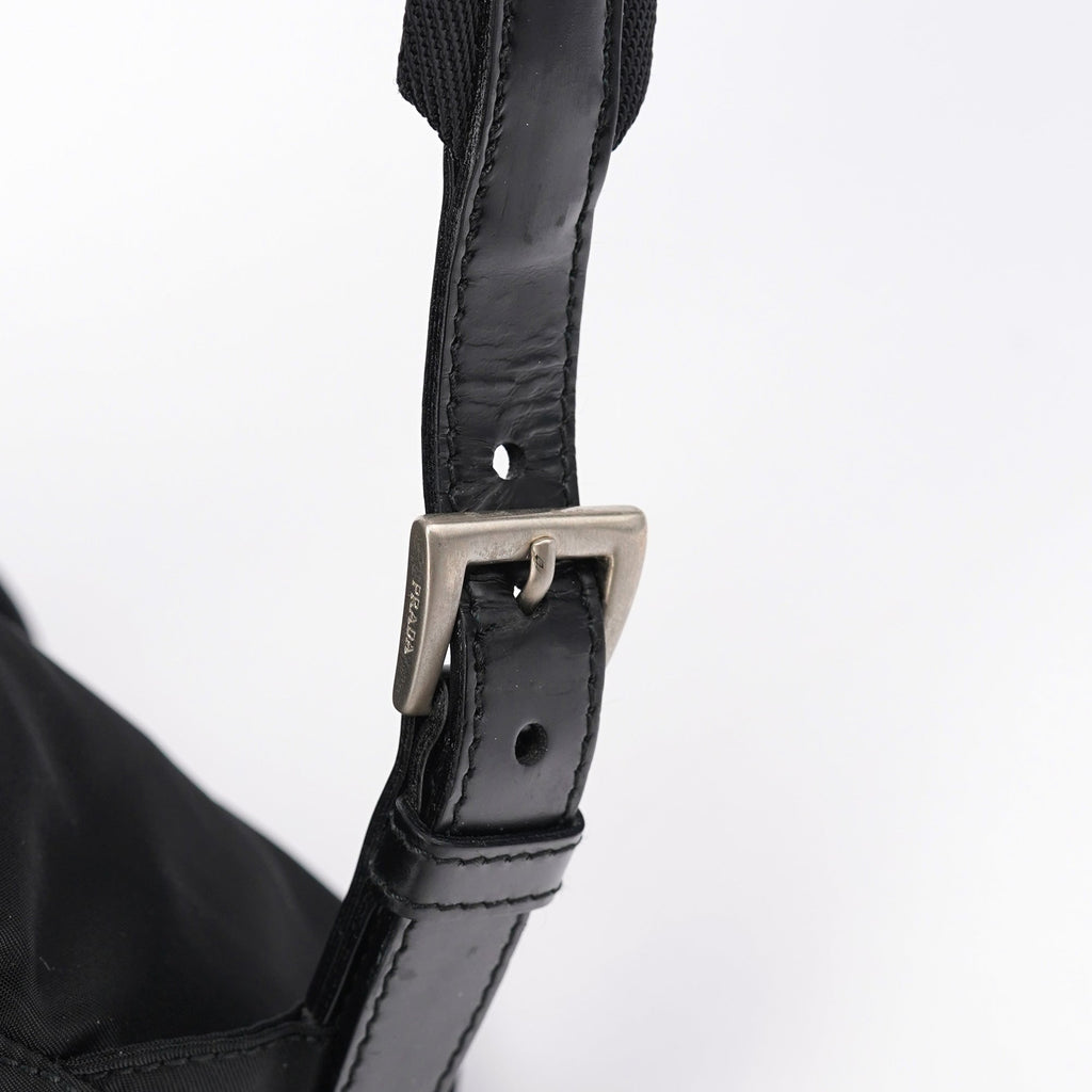 B6677 Black Tessuto Vela Backpack