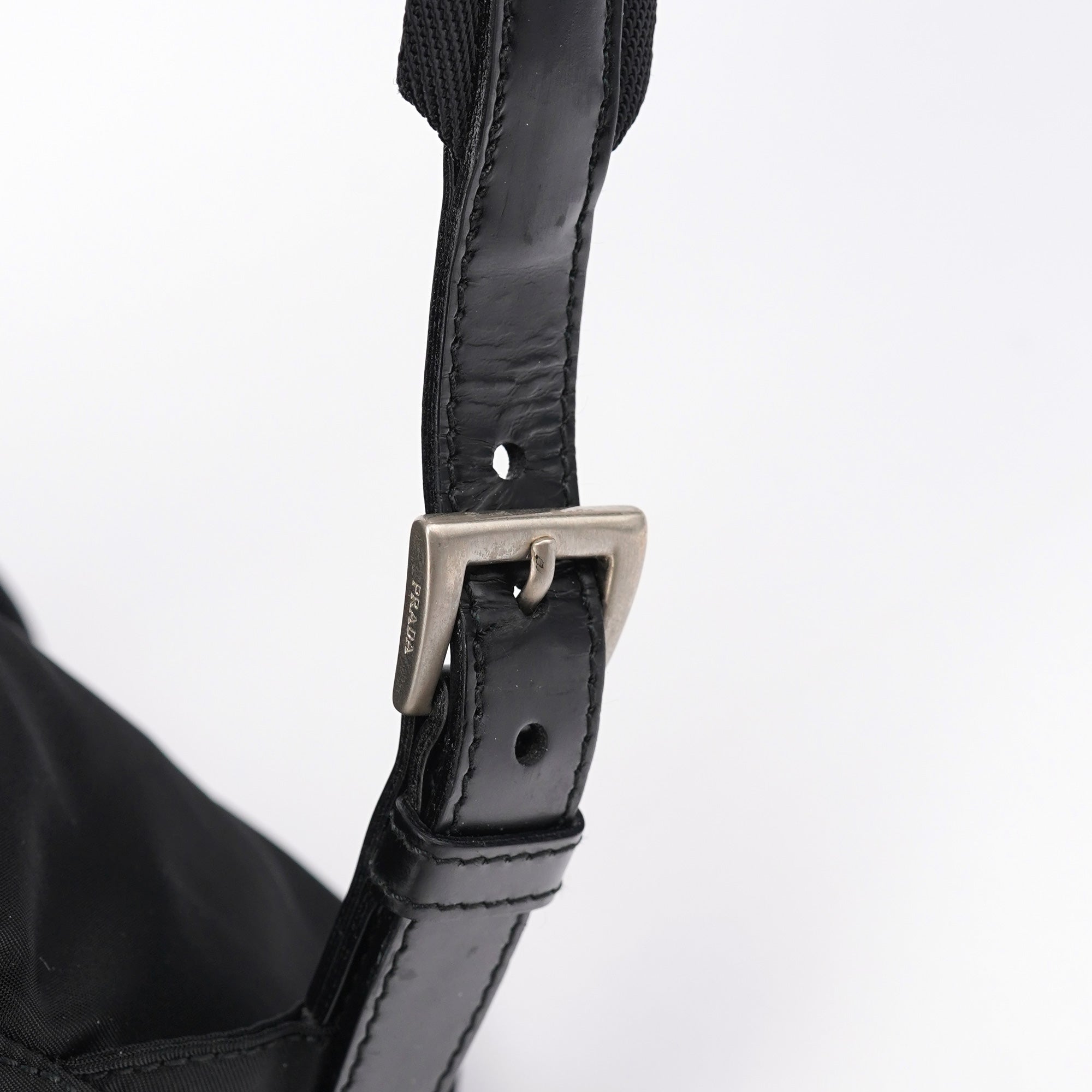 B6677 Black Tessuto Vela Backpack