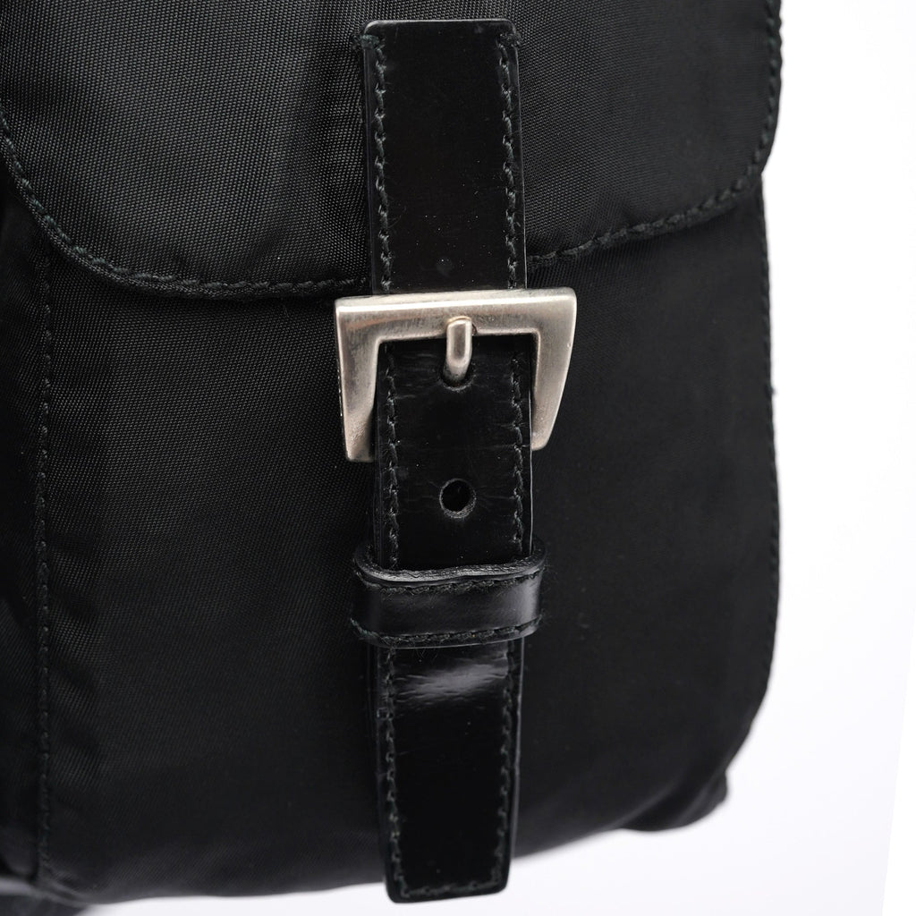 B6677 Black Tessuto Vela Backpack