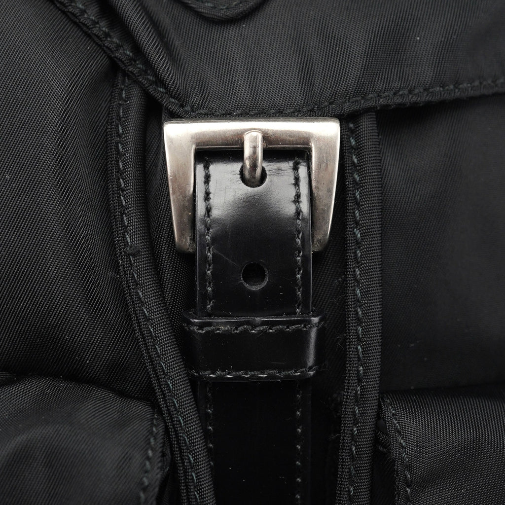 B6677 Black Tessuto Vela Backpack
