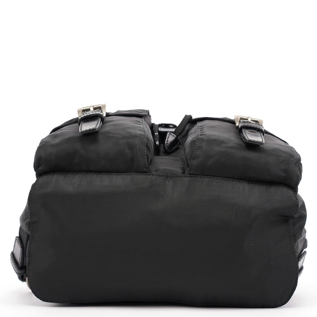 B6677 Black Tessuto Vela Backpack