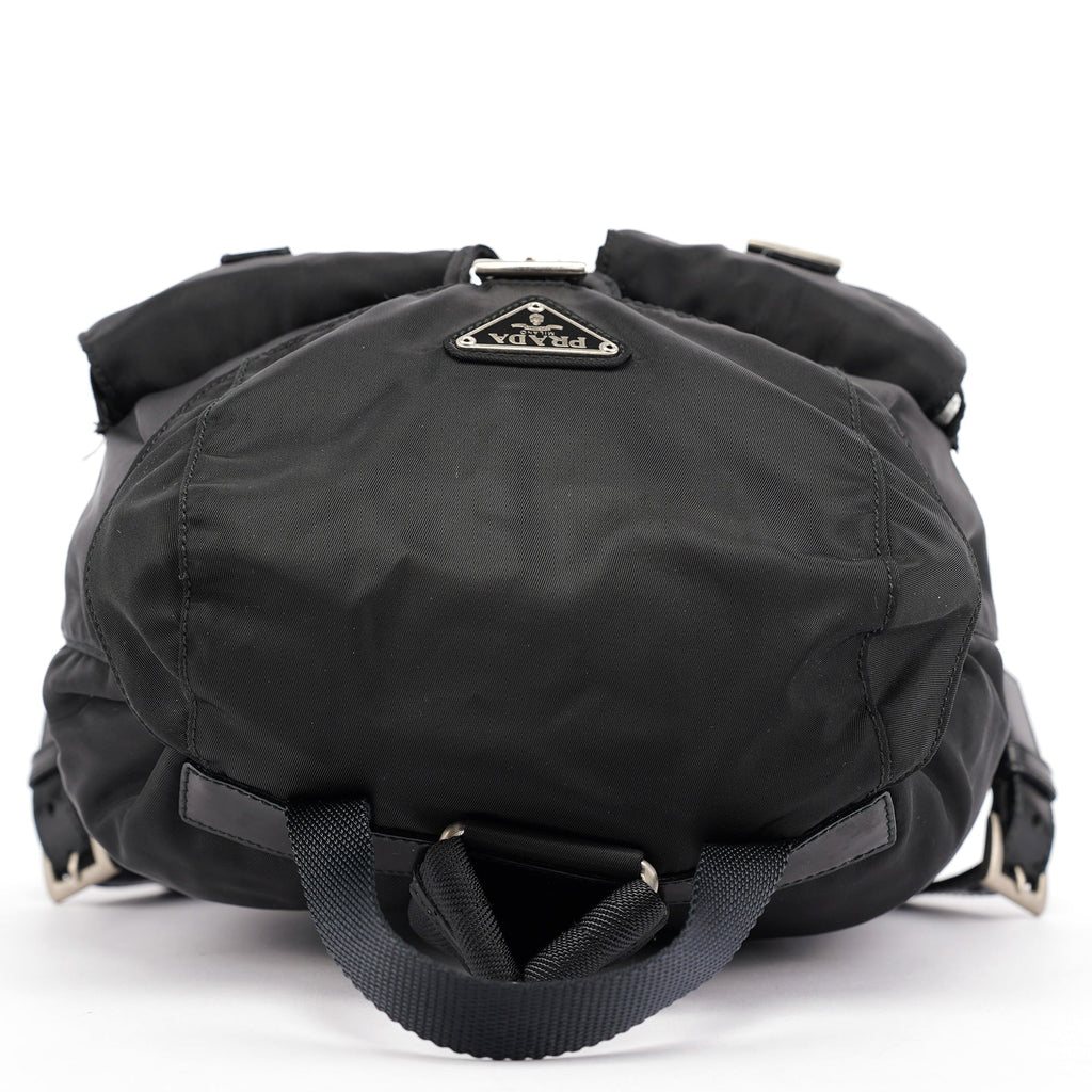 B6677 Black Tessuto Vela Backpack
