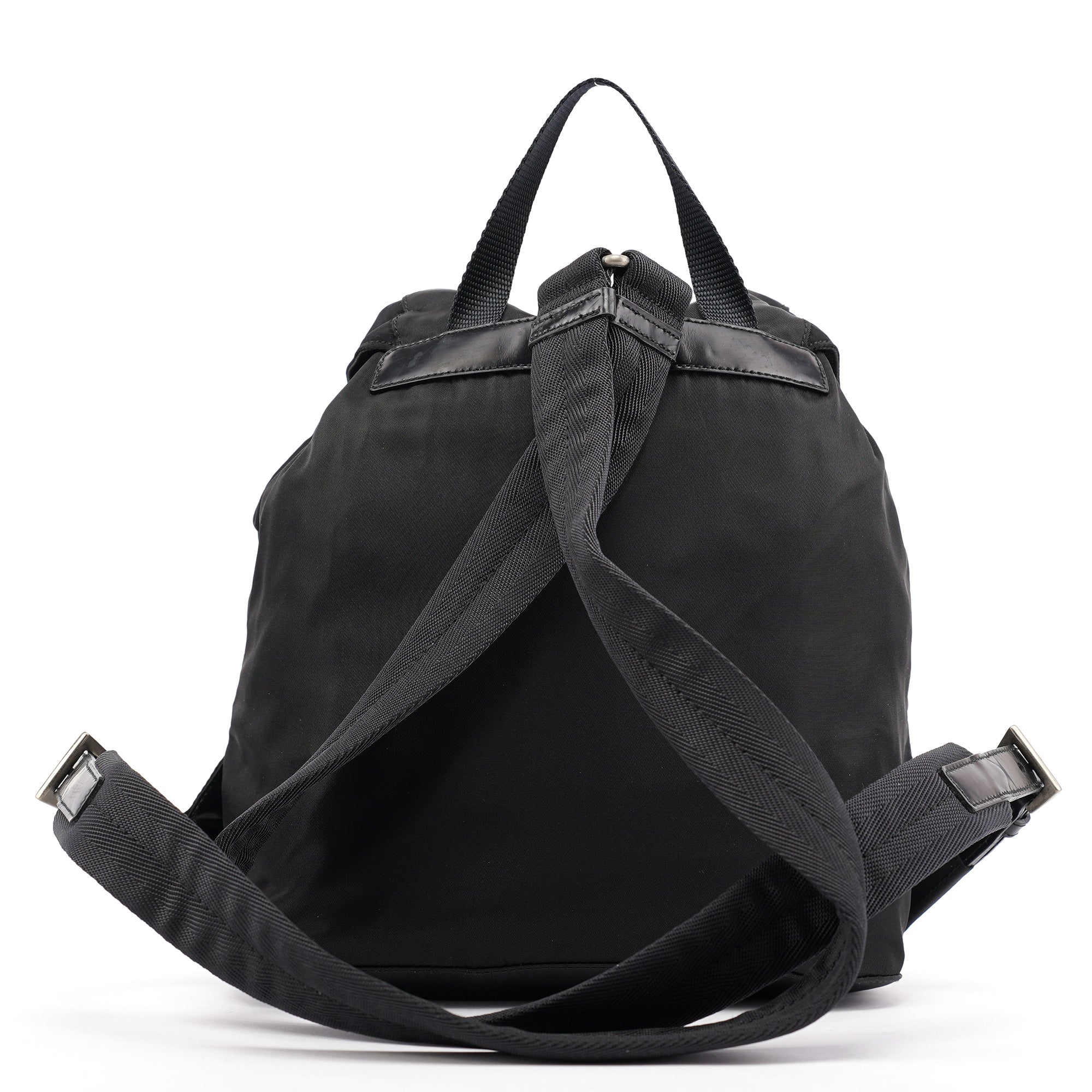 B6677 Black Tessuto Vela Backpack