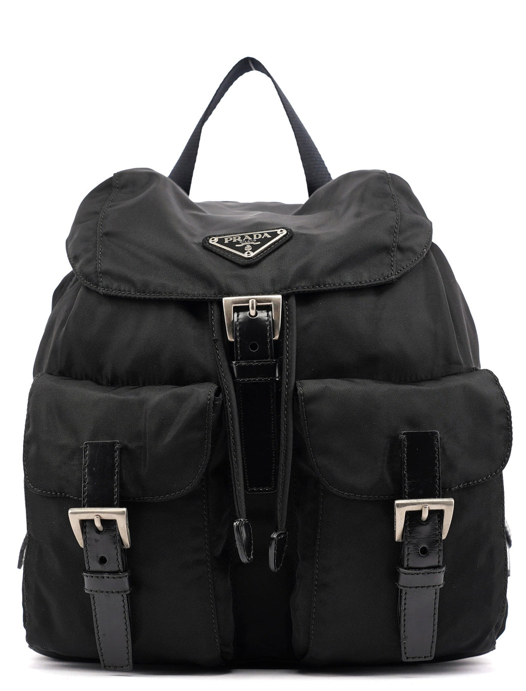 B6677 Black Tessuto Vela Backpack