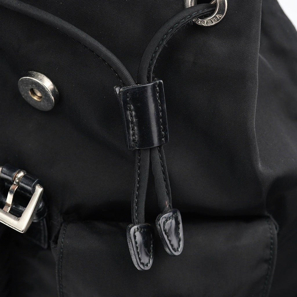 B6677 Black Tessuto Vela Backpack