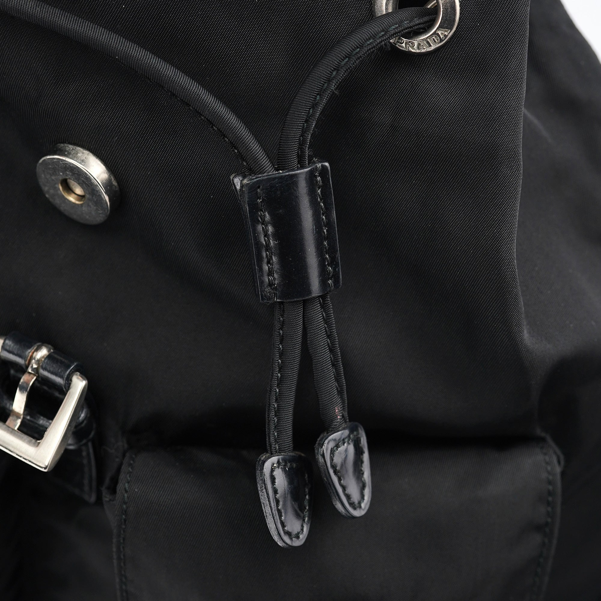 B6677 Black Tessuto Vela Backpack