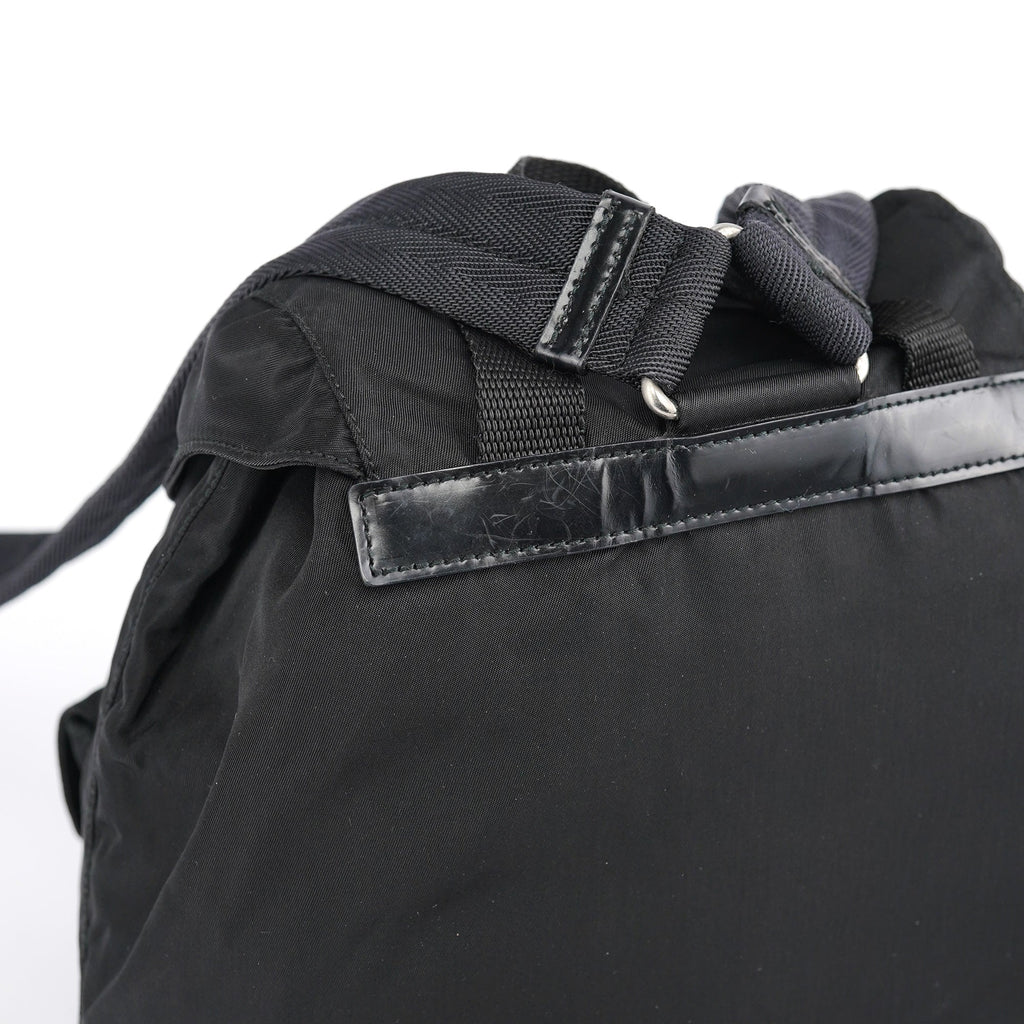 B6677 Black Tessuto Vela Backpack