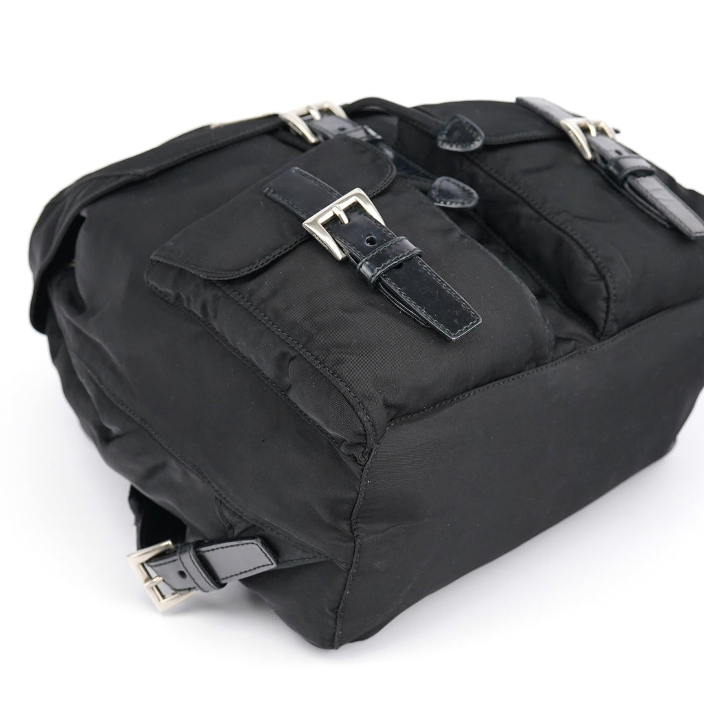 B6677 Black Tessuto Vela Backpack