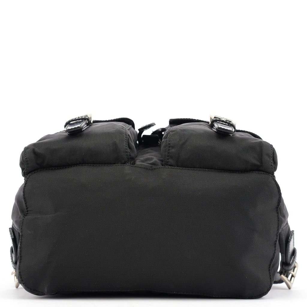 B6677 Black Tessuto Vela Backpack