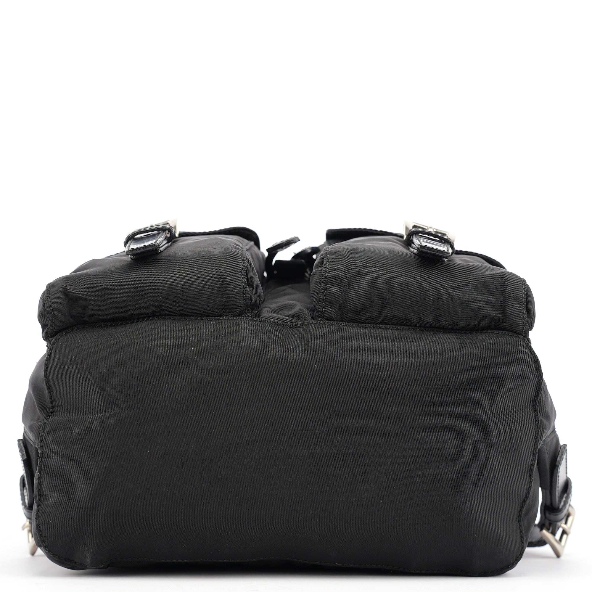 B6677 Black Tessuto Vela Backpack