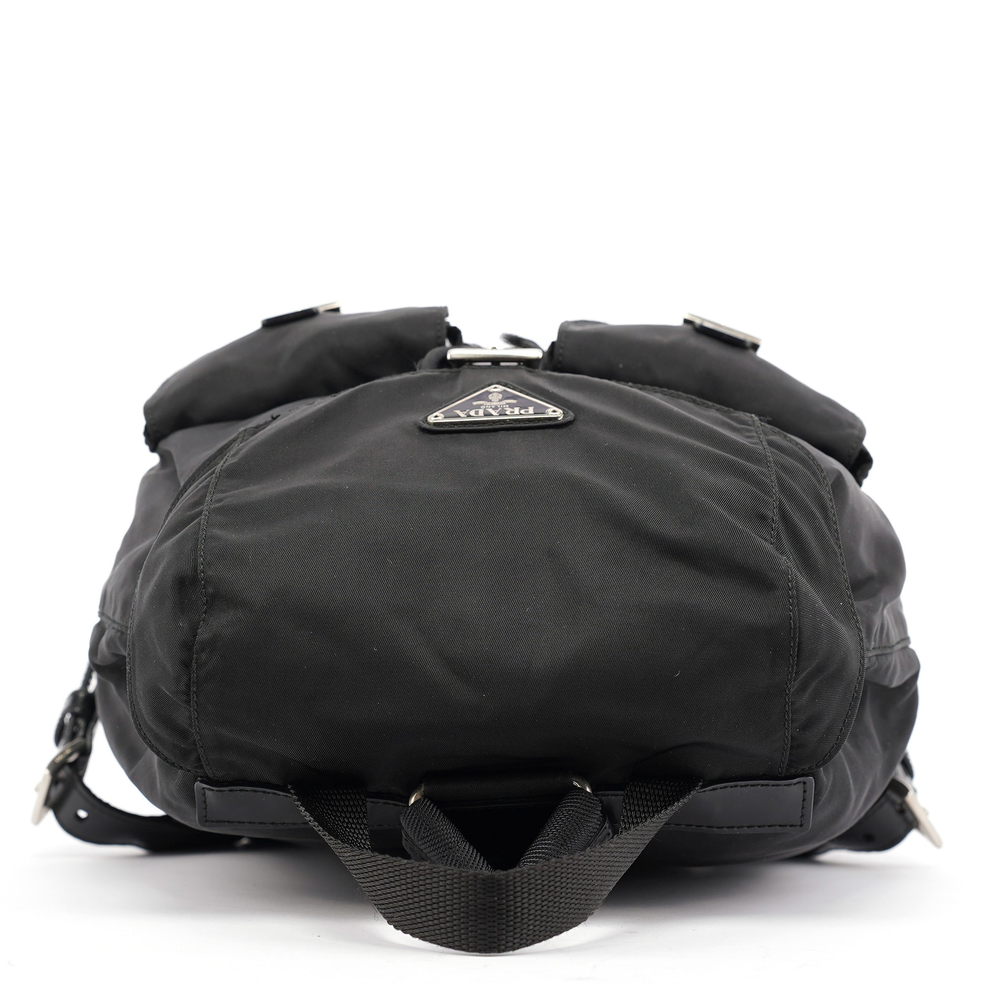 B6677 Black Tessuto Vela Backpack