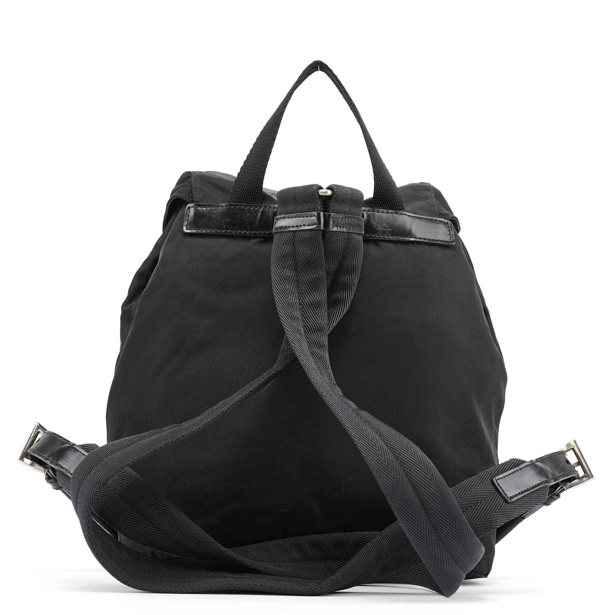 B6677 Black Tessuto Vela Backpack