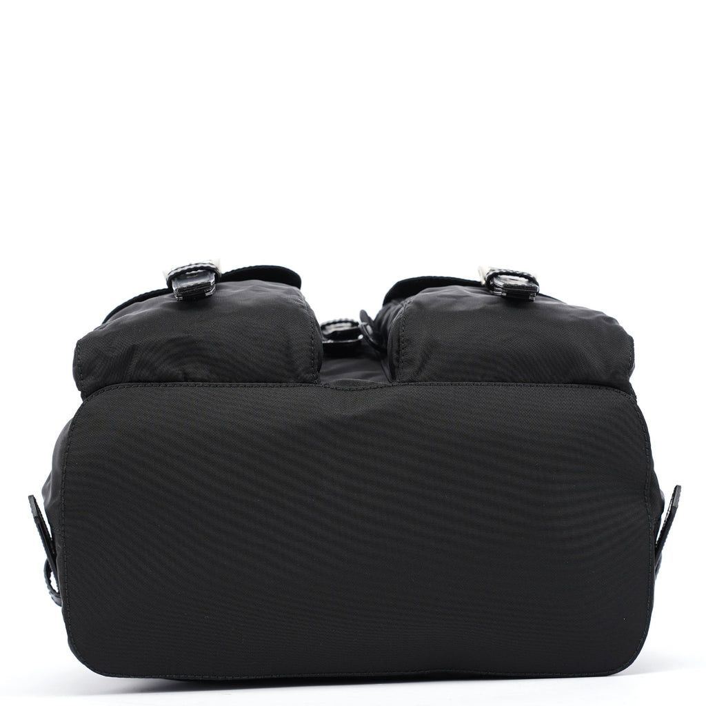 B6677 Black Tessuto Vela Backpack