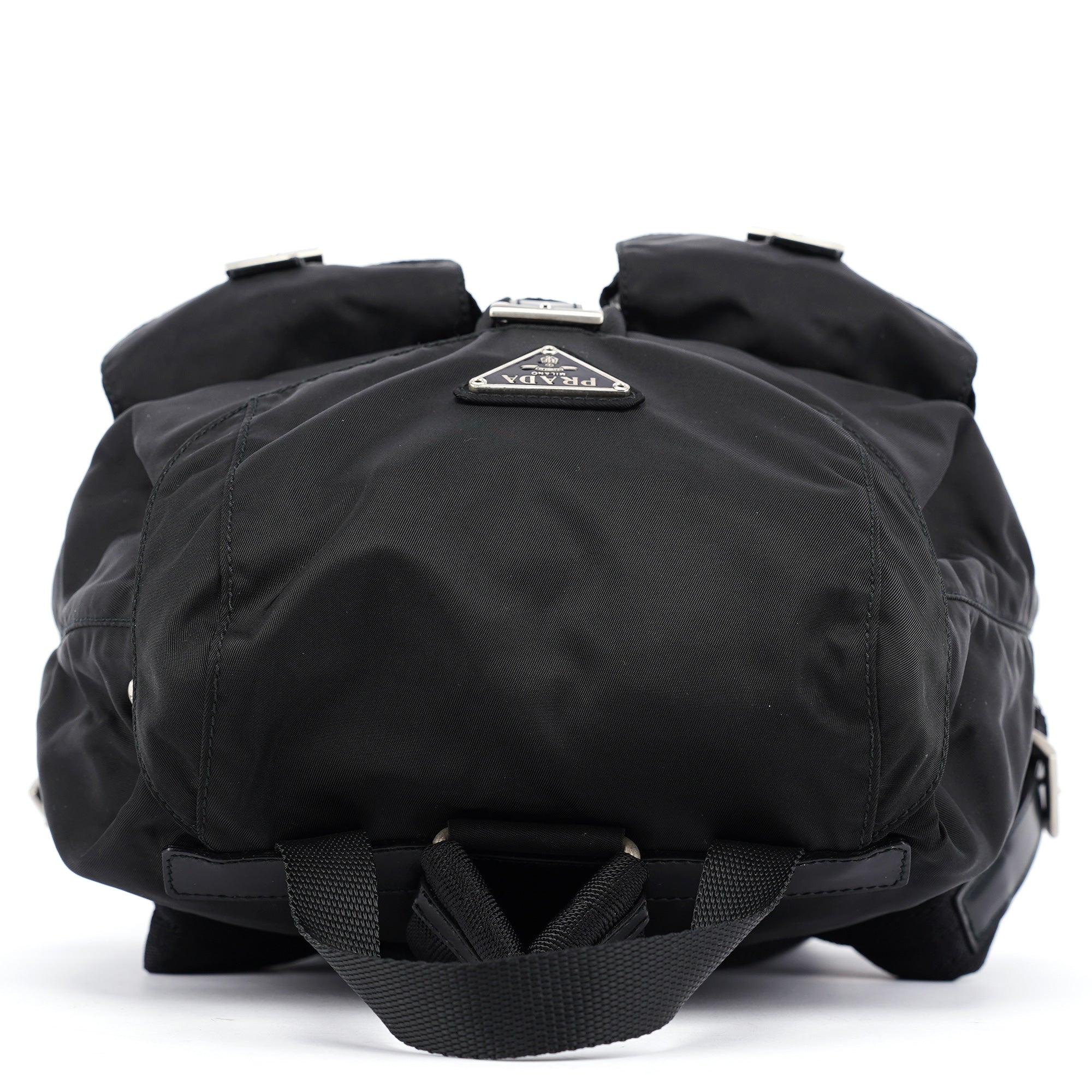 B6677 Black Tessuto Vela Backpack