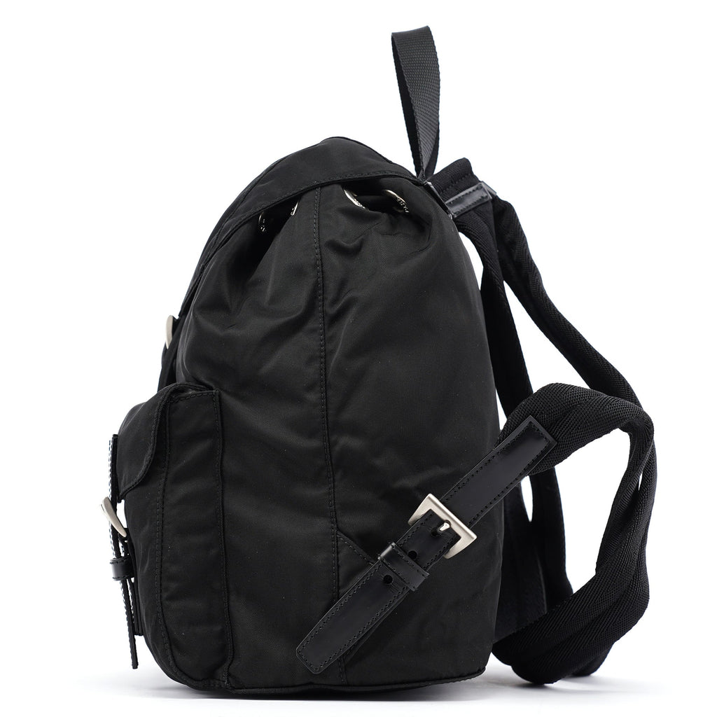 B6677 Black Tessuto Vela Backpack