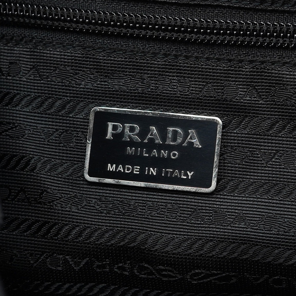 B6677 Black Tessuto Vela Backpack