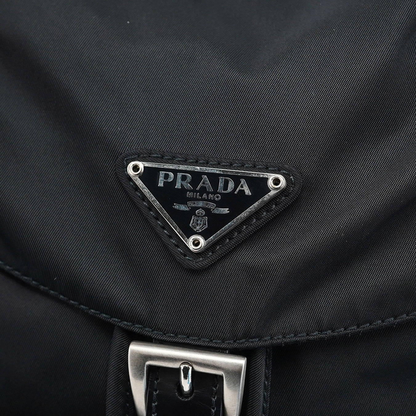 B6677 Black Tessuto Vela Backpack