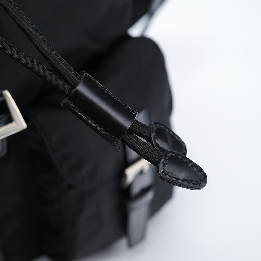 B6677 Black Tessuto Vela Backpack