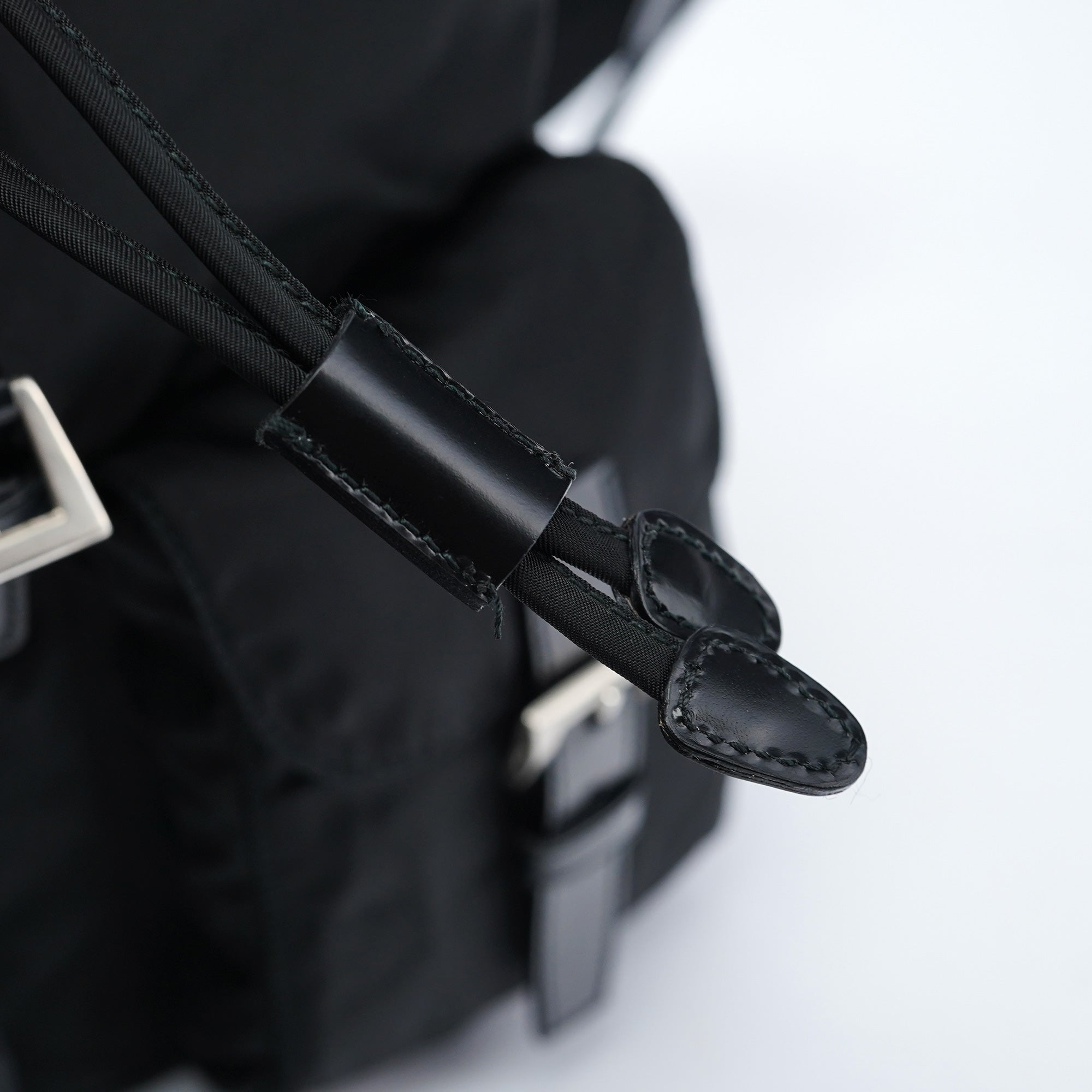B6677 Black Tessuto Vela Backpack