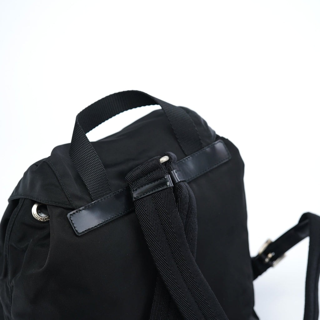 B6677 Black Tessuto Vela Backpack