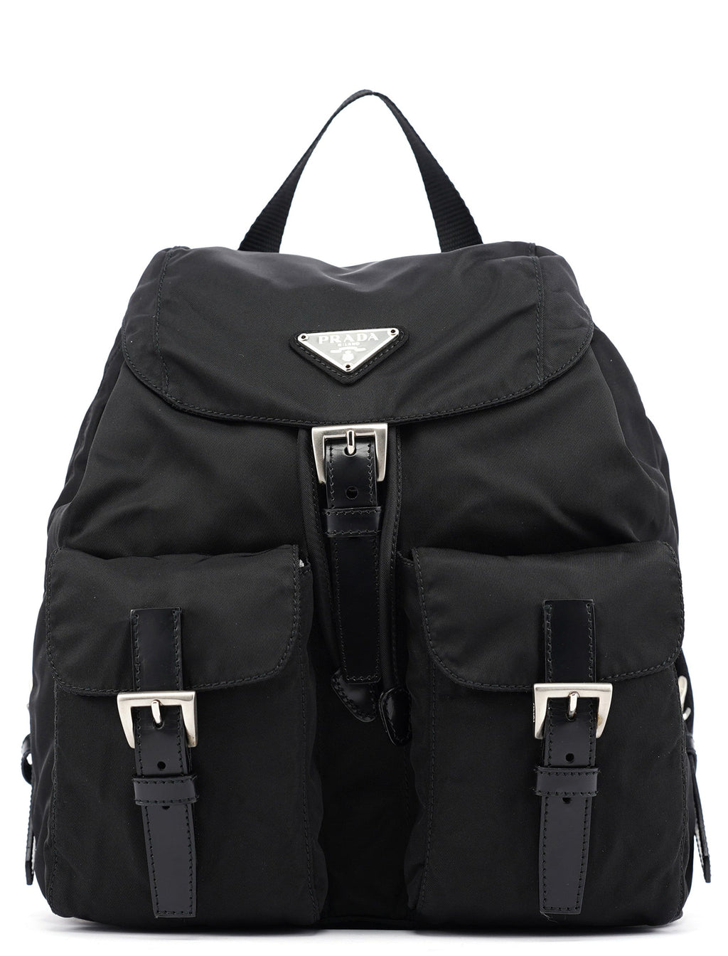 B6677 Black Tessuto Vela Backpack