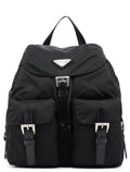 B6677 Black Tessuto Vela Backpack