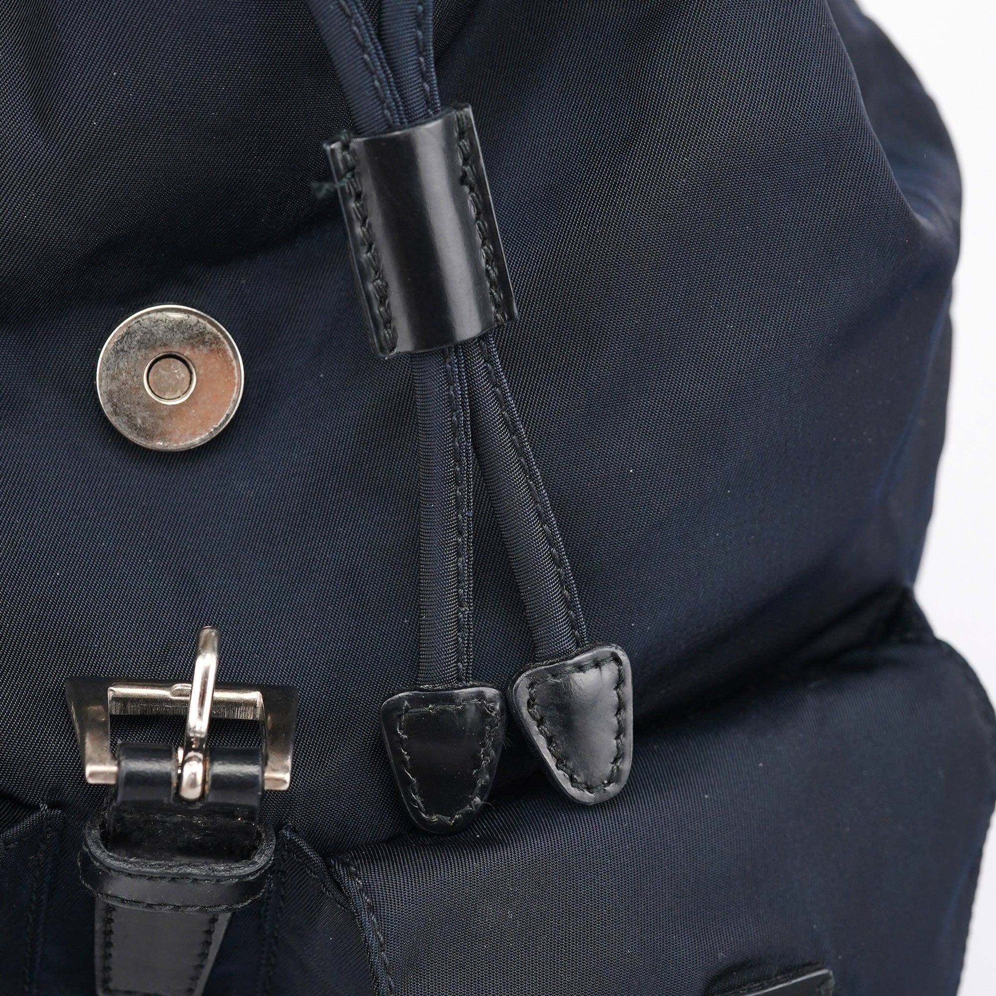 B6677 Navy Tessuto Vela Backpack