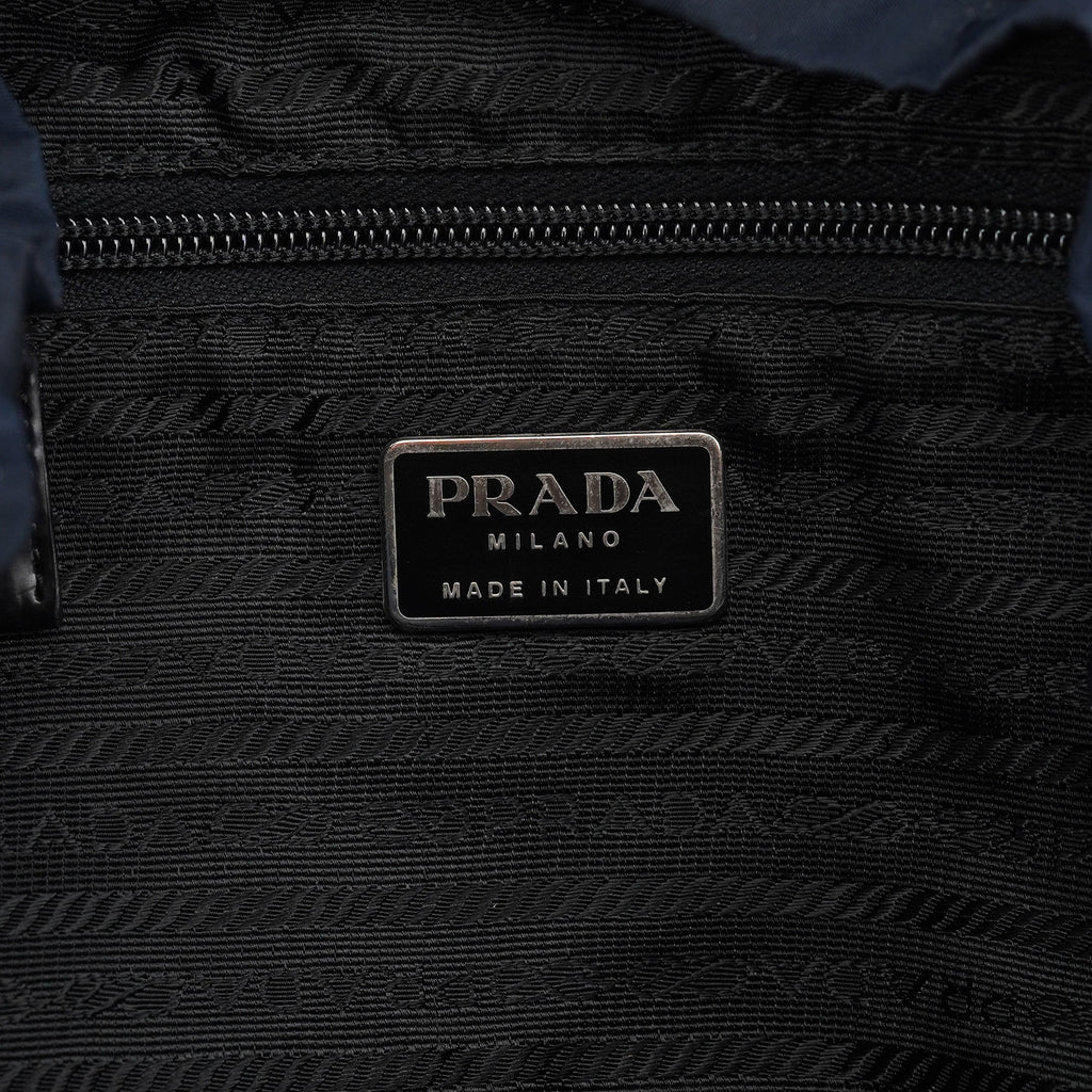 B6677 Navy Tessuto Vela Backpack