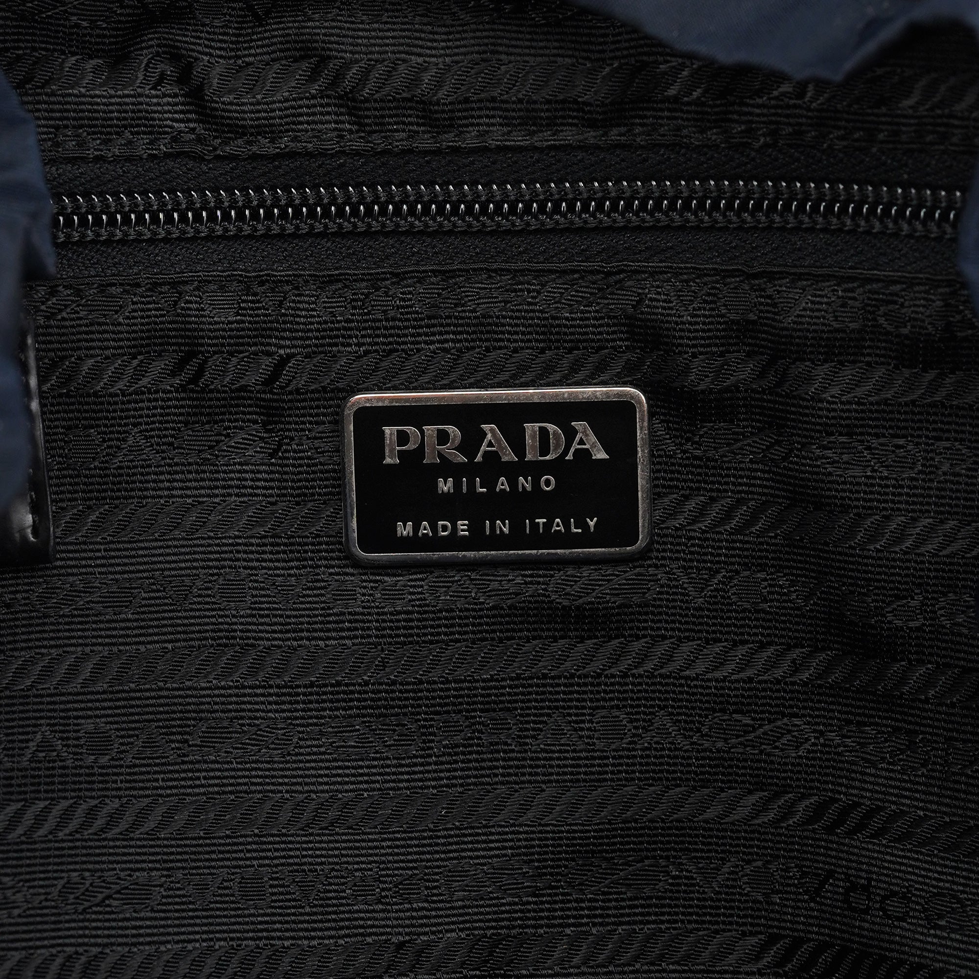 B6677 Navy Tessuto Vela Backpack