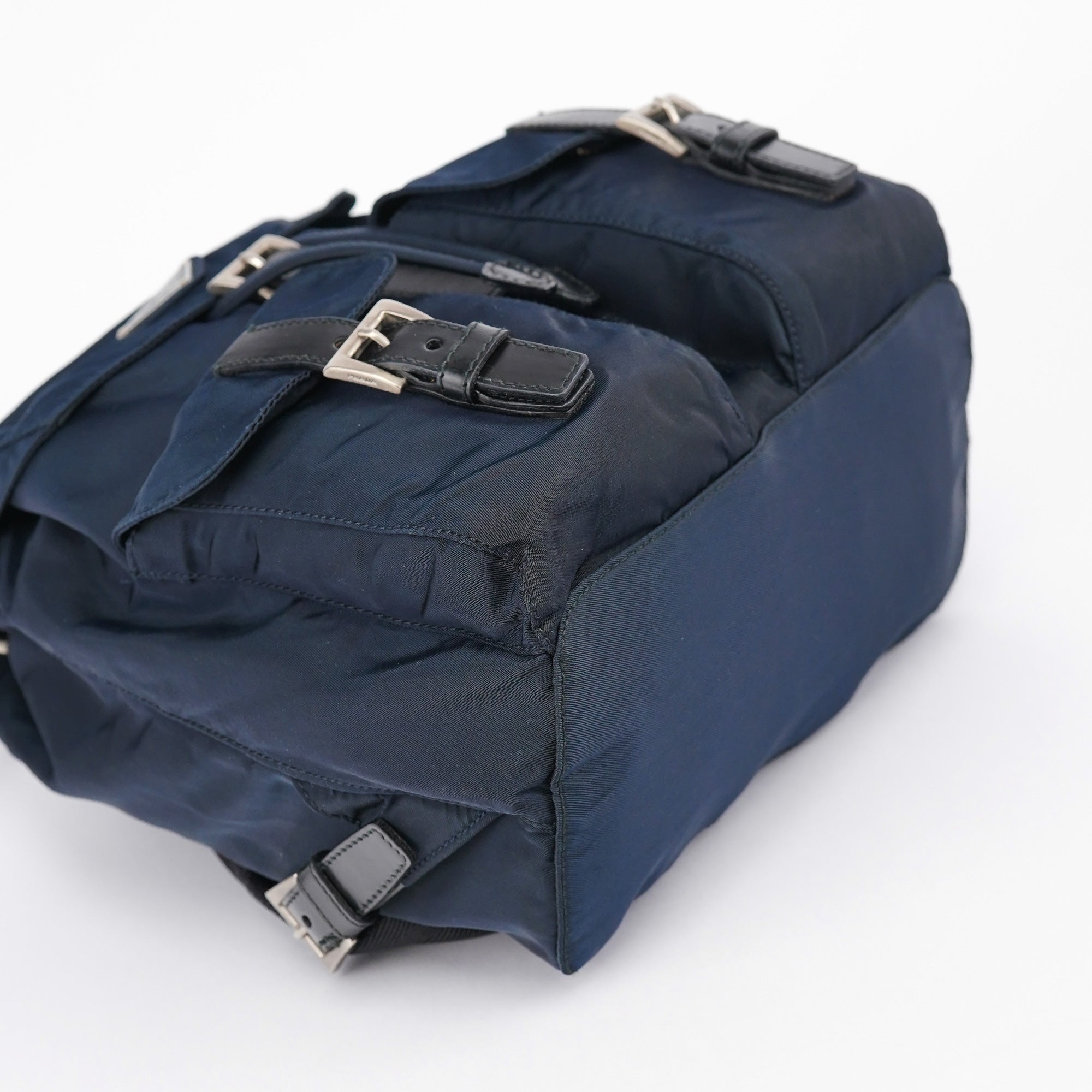 B6677 Navy Tessuto Vela Backpack