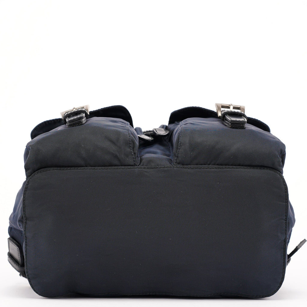 B6677 Navy Tessuto Vela Backpack