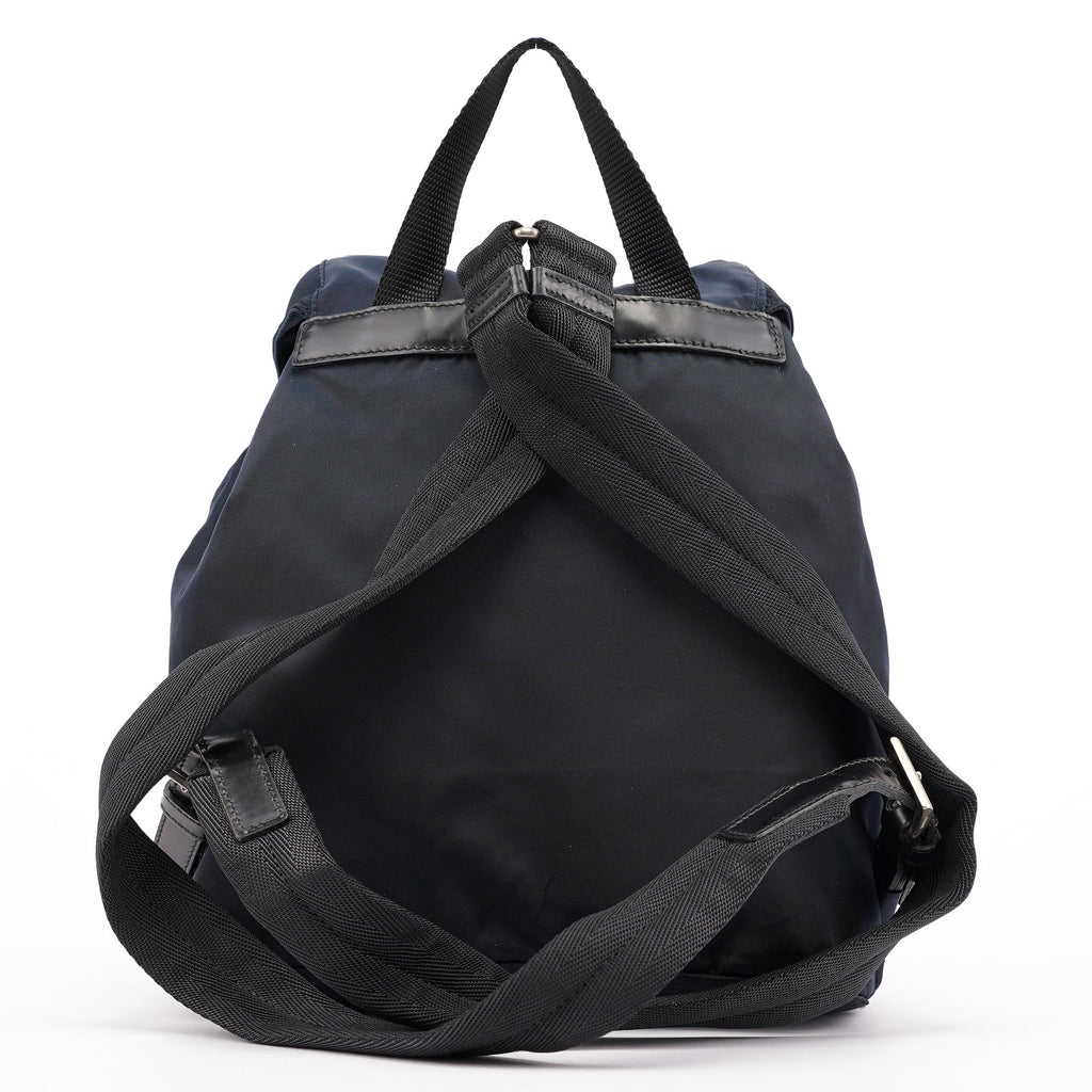 B6677 Navy Tessuto Vela Backpack