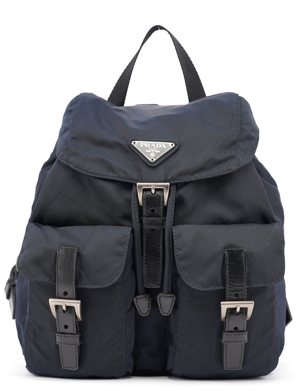 B6677 Navy Tessuto Vela Backpack