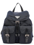 B6677 Navy Tessuto Vela Backpack