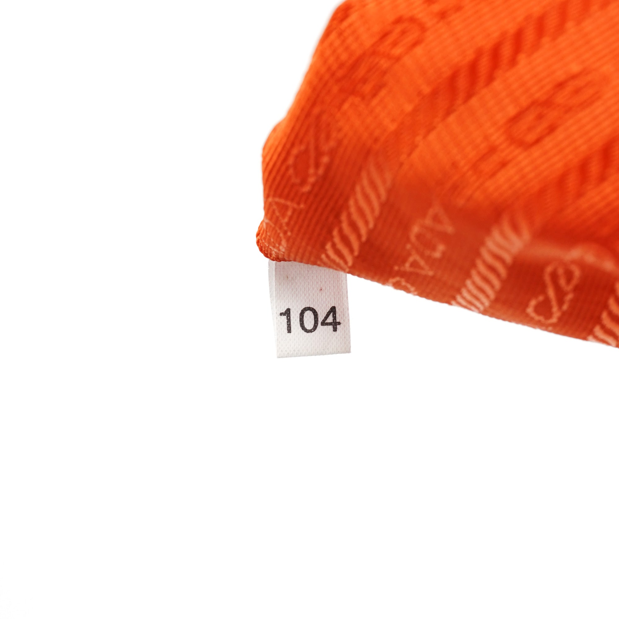 B6677 Orange Tessuto Vela Nylon Backpack