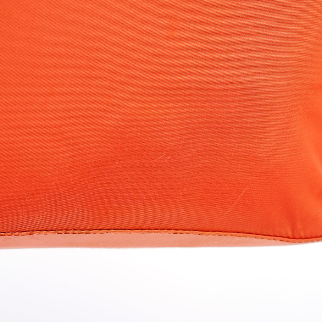 B6677 Orange Tessuto Vela Nylon Backpack