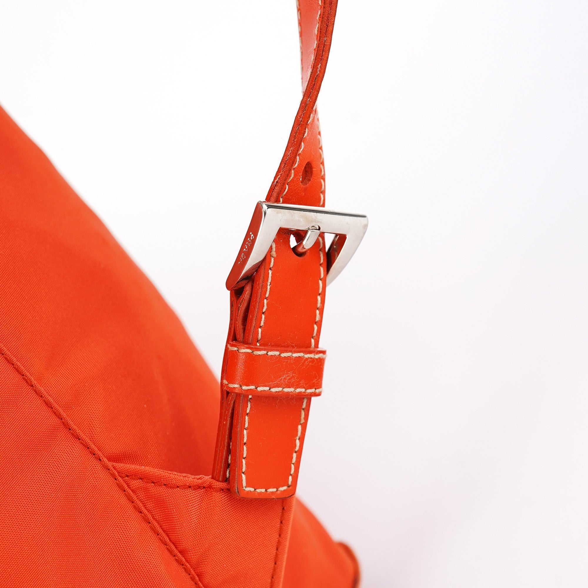 B6677 Orange Tessuto Vela Nylon Backpack