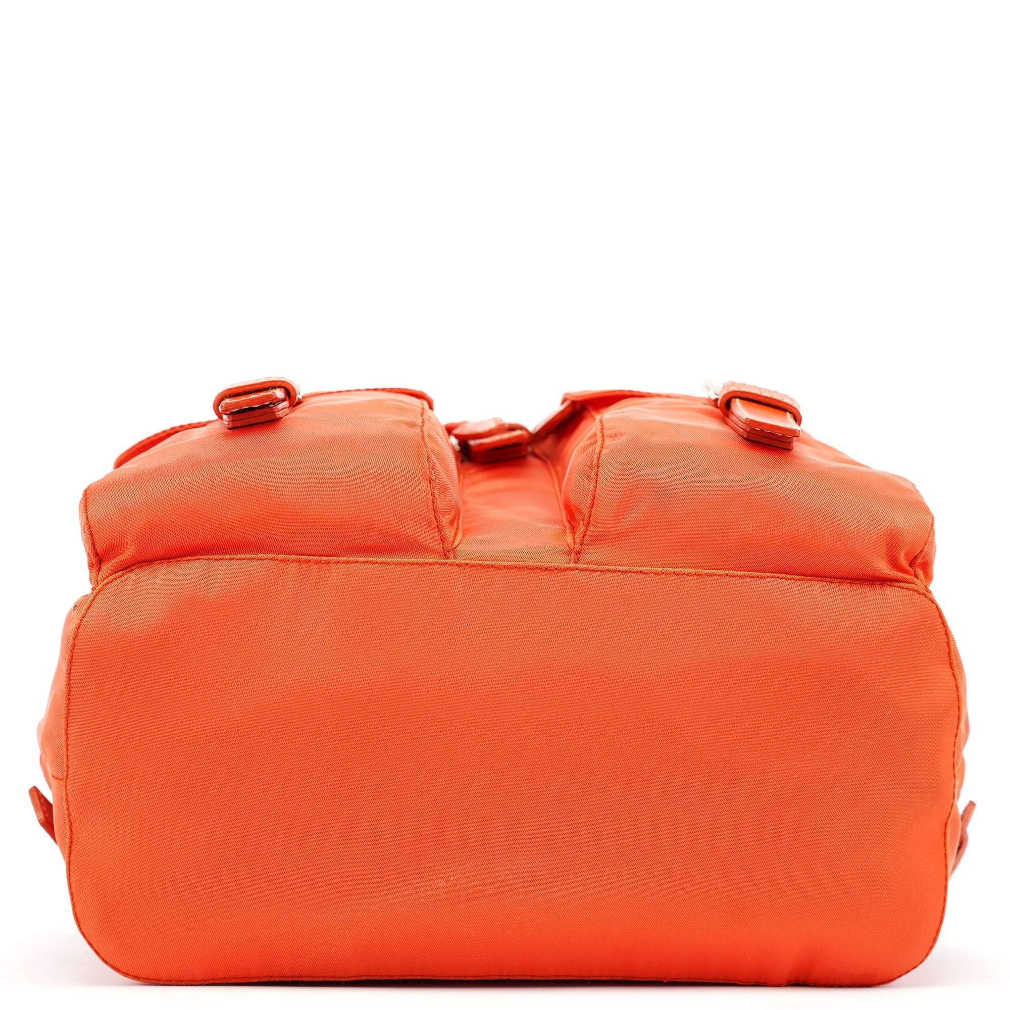 B6677 Orange Tessuto Vela Nylon Backpack