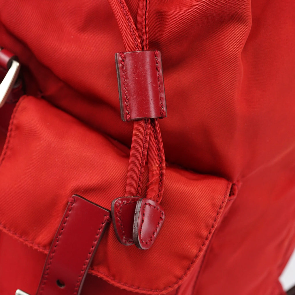 B6677 Red Tessuto Nylon Backpack