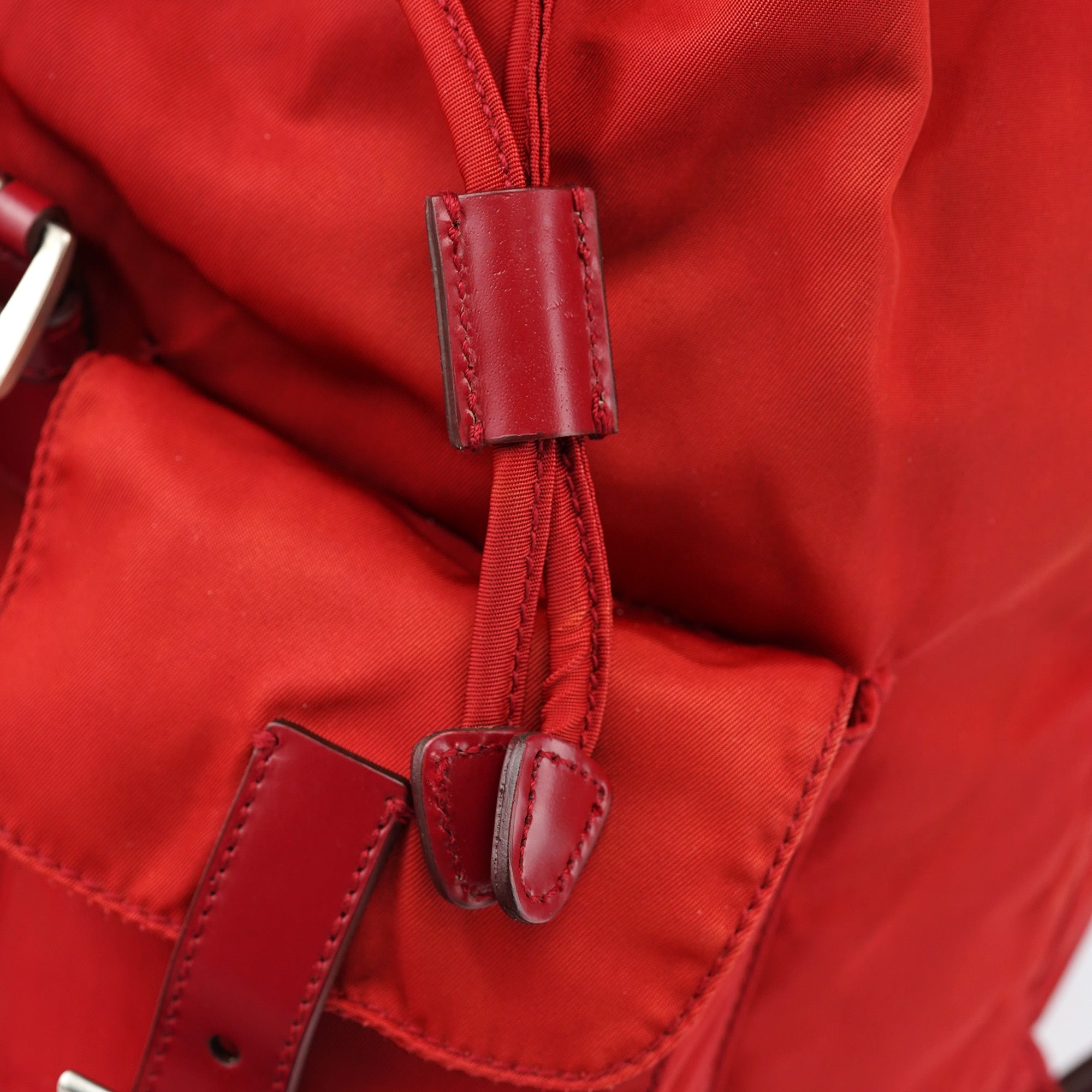 B6677 Red Tessuto Nylon Backpack
